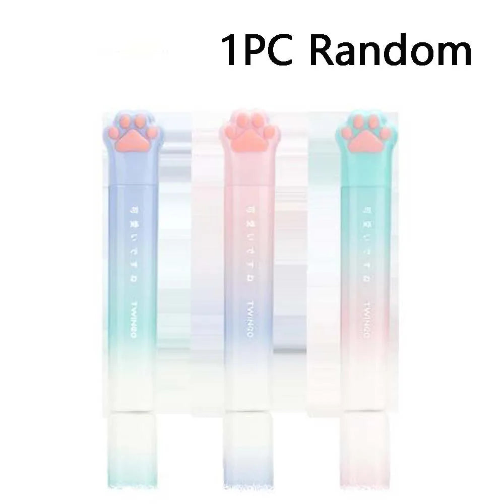 1PC Cute Cat Claw Portable Scissors, Creative Pen Ledger Tools, Gradient Stationery Scissors - ZOOMNSTORE