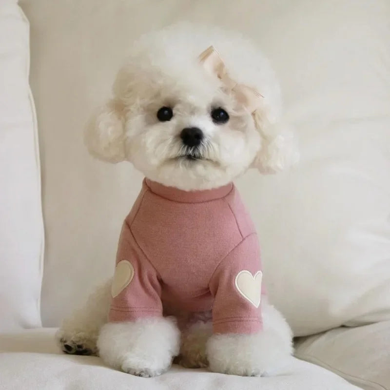 Cute Love Bear Hoodie - Warm Winter Dog Cat Clothes - ZOOMNSTORE