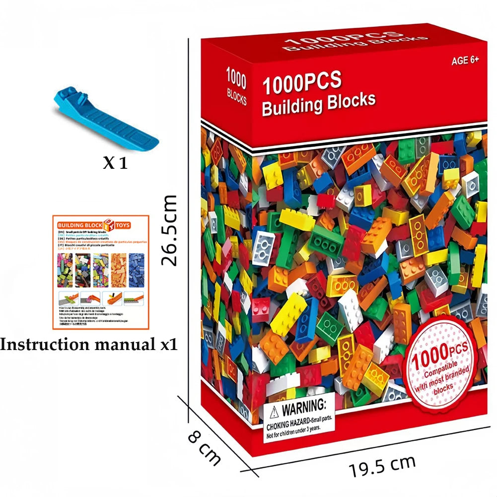 DIY Building Blocks Set | 1000 Compatible With Lego Plastic Construction Blocks - Birthday Gift - ZOOMNSTORE