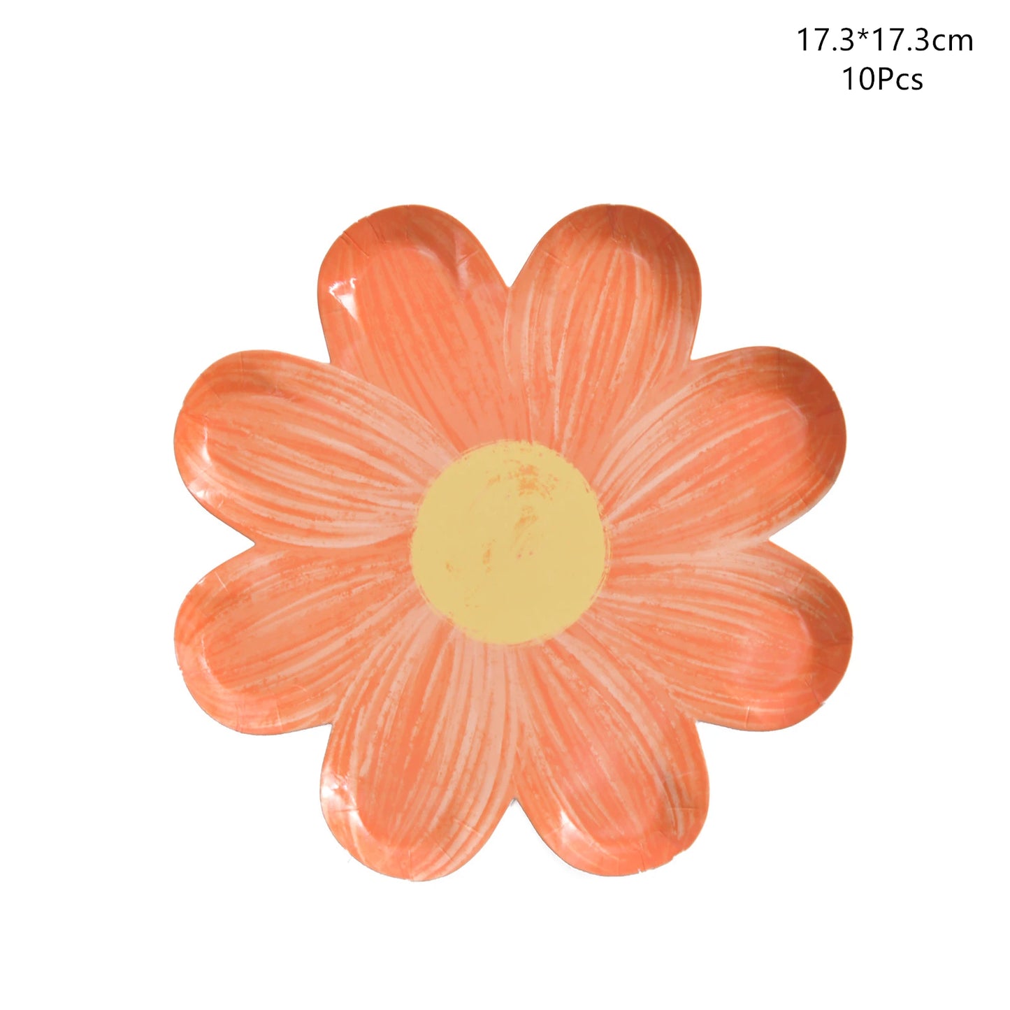 Daisy Flower Paper Plates - Disposable Picnic Birthday Party Decor - ZOOMNSTORE