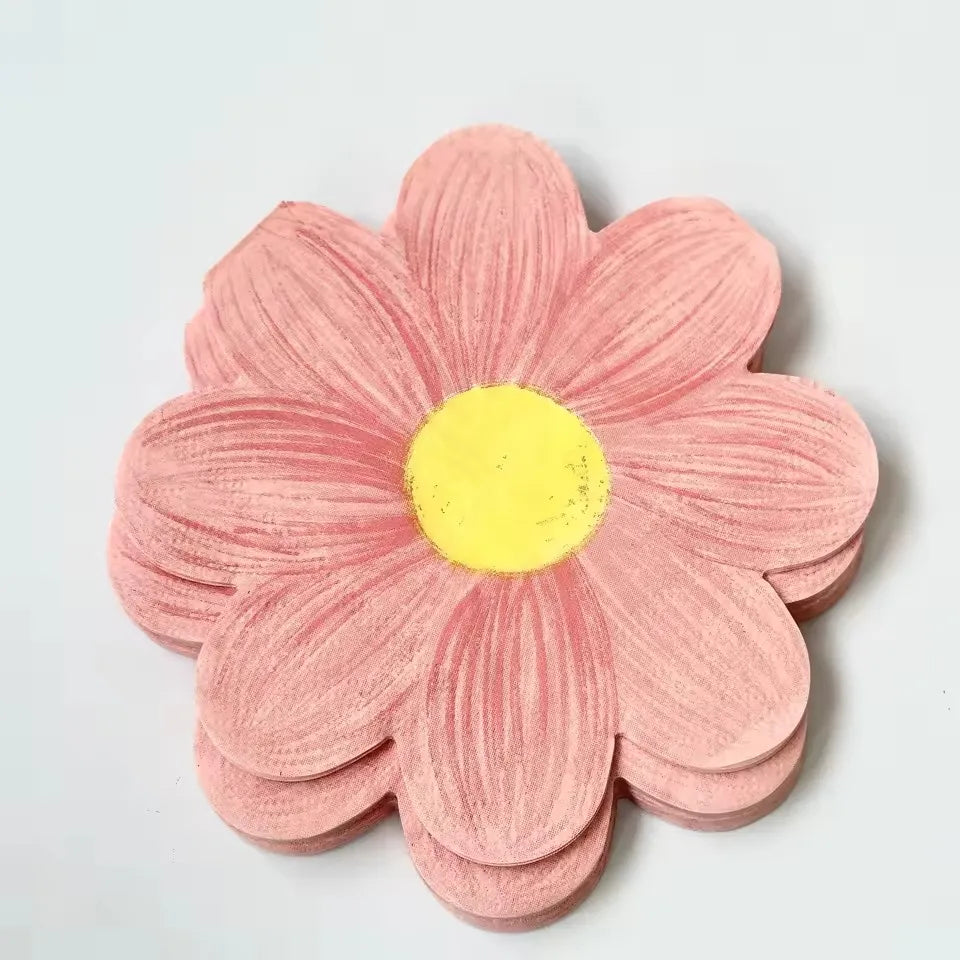 Daisy Flower Paper Plates - Disposable Picnic Birthday Party Decor - ZOOMNSTORE