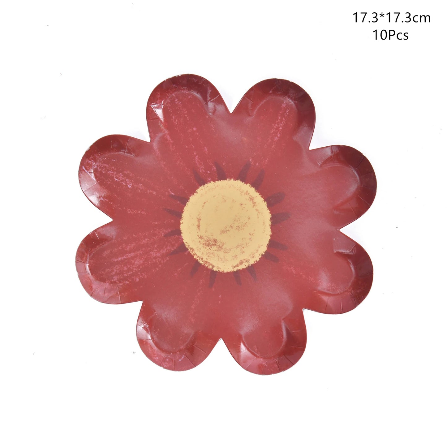 Daisy Flower Paper Plates - Disposable Picnic Birthday Party Decor - ZOOMNSTORE