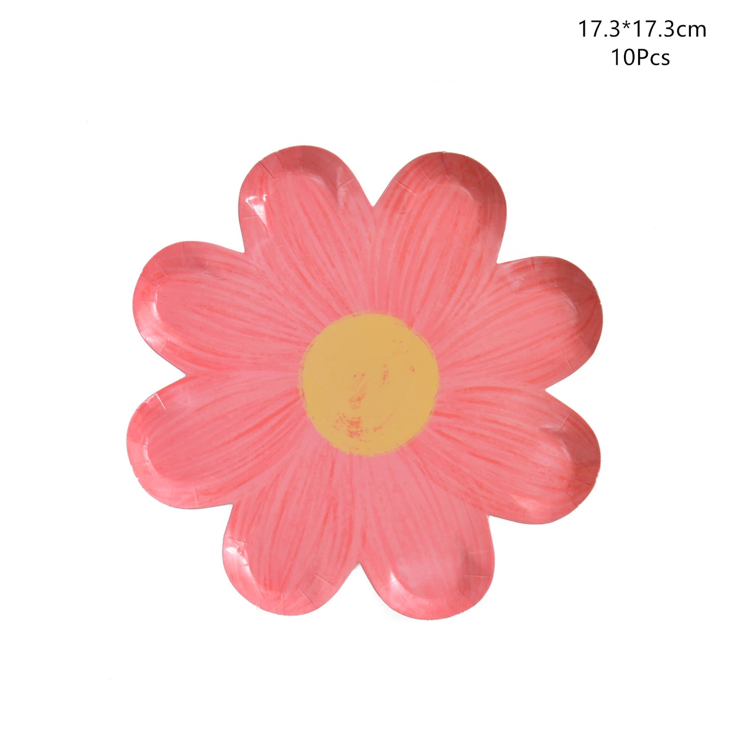 Daisy Flower Paper Plates - Disposable Picnic Birthday Party Decor - ZOOMNSTORE