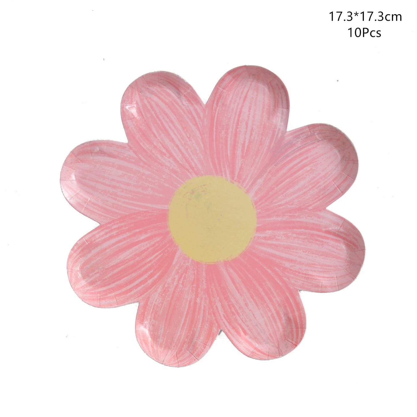 Daisy Flower Paper Plates - Disposable Picnic Birthday Party Decor - ZOOMNSTORE