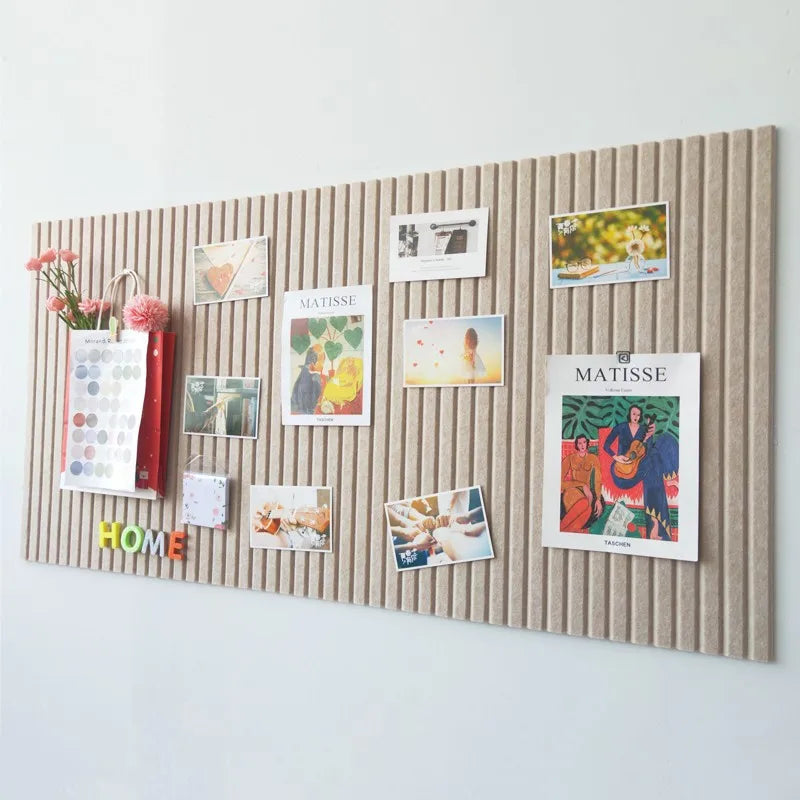 Decorative Felt Cork Board – Large Bulletin Board Foldable Photo Display Panel - ZOOMNSTORE
