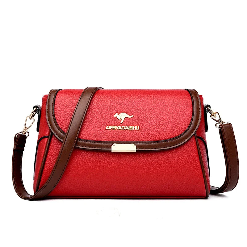 Designer Leather Shoulder Bag - Small Crossbody Messenger Bag for Women 2024 - ZOOMNSTORE