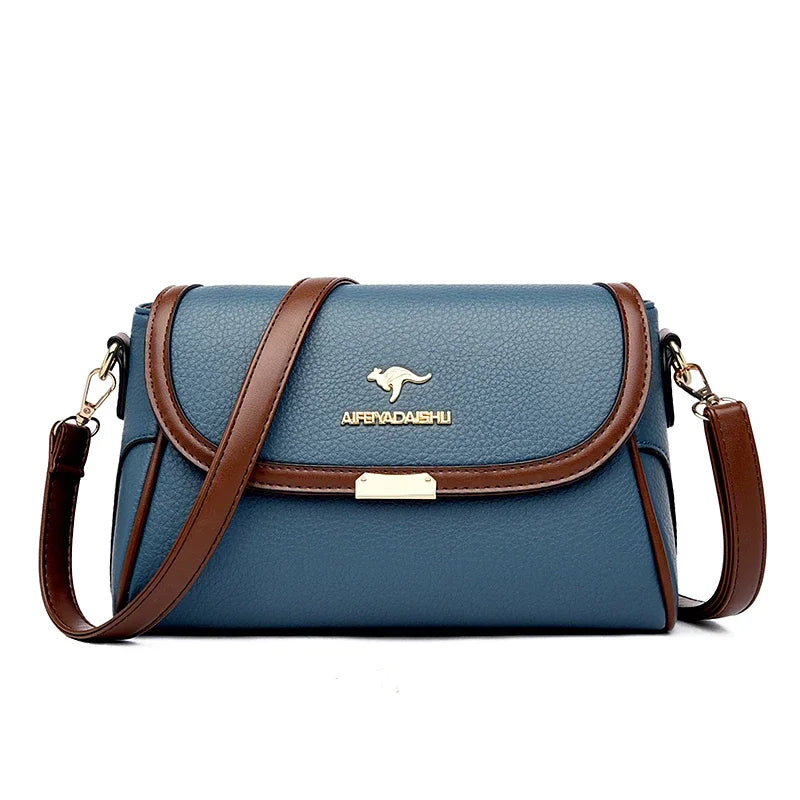 Designer Leather Shoulder Bag - Small Crossbody Messenger Bag for Women 2024 - ZOOMNSTORE