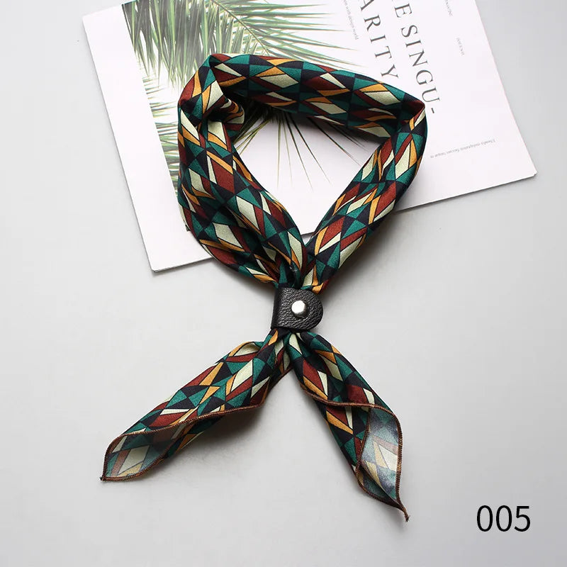 Designer Square Scarf - Luxury Ascot Cravat for Men Women - ZOOMNSTORE