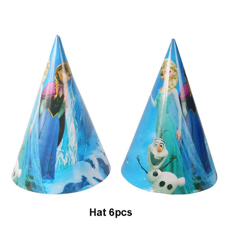 Disney Frozen Birthday Party Supplies - Snow Queen Cutlery Plates Cups - ZOOMNSTORE