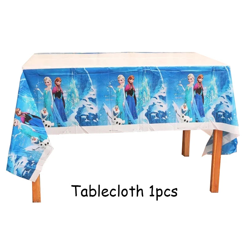 Disney Frozen Birthday Party Supplies - Snow Queen Cutlery Plates Cups - ZOOMNSTORE