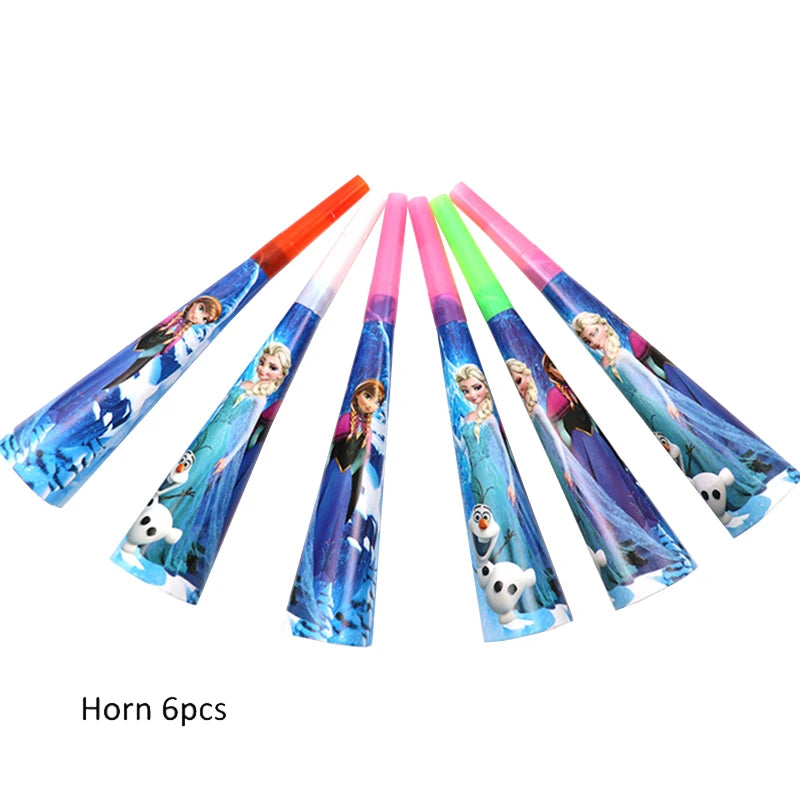 Disney Frozen Birthday Party Supplies - Snow Queen Cutlery Plates Cups - ZOOMNSTORE
