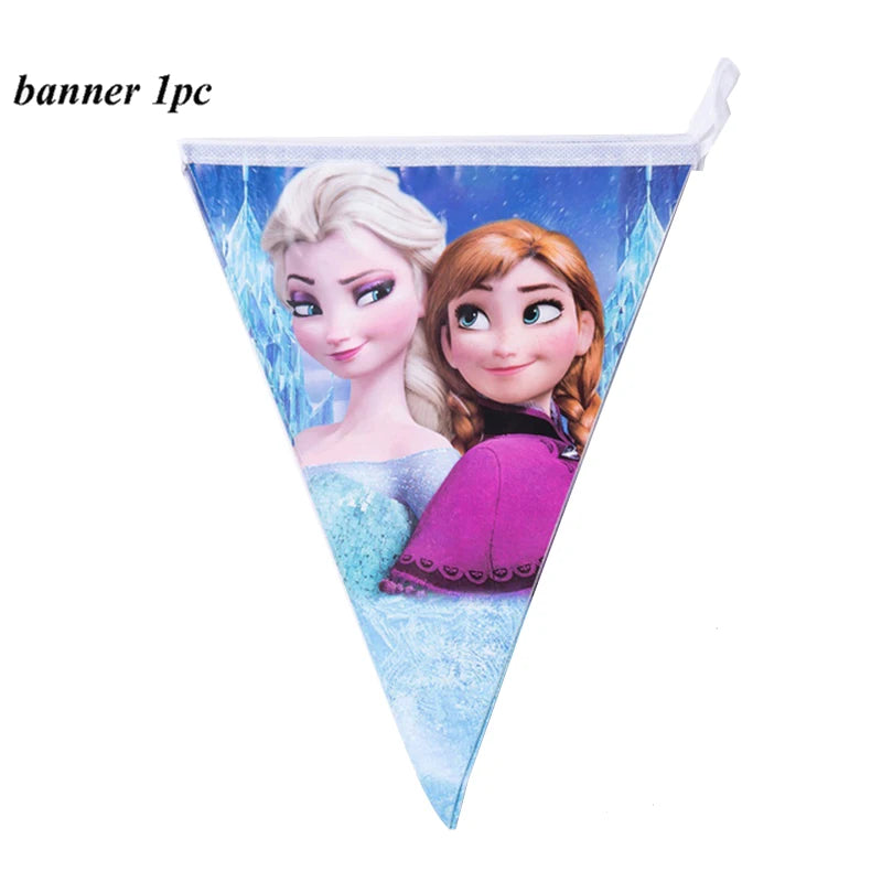 Disney Frozen Birthday Party Supplies - Snow Queen Cutlery Plates Cups - ZOOMNSTORE