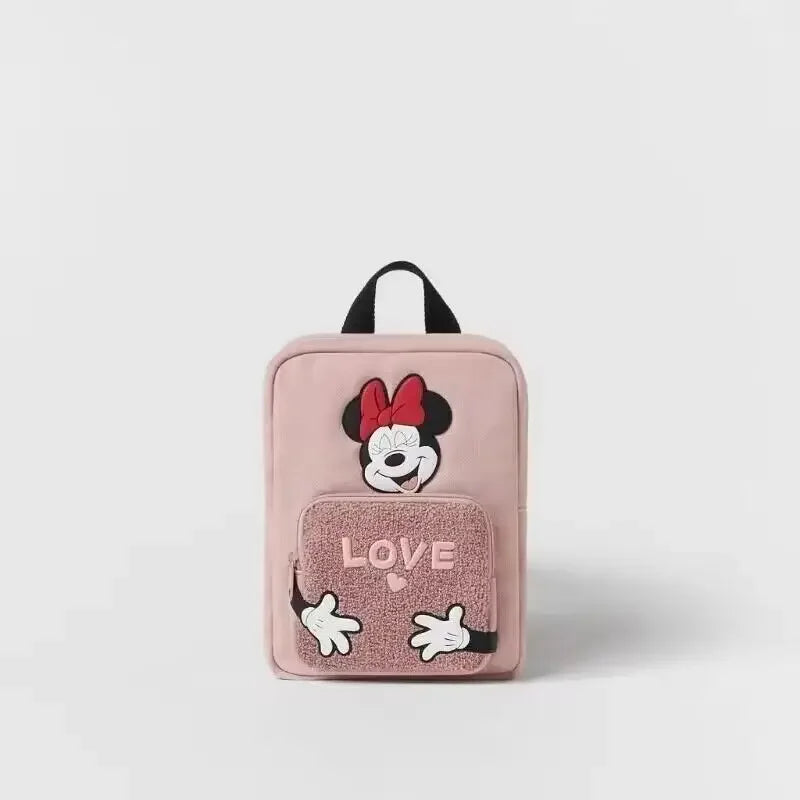 Disney Mickey Minnie Fashion Backpack - Large Capacity Canvas School Bag for Boys Girls - ZOOMNSTORE