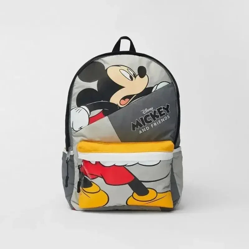 Disney Mickey Minnie Fashion Backpack - Large Capacity Canvas School Bag for Boys Girls - ZOOMNSTORE