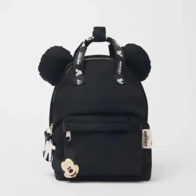 Disney Mickey Minnie Fashion Backpack - Large Capacity Canvas School Bag for Boys Girls - ZOOMNSTORE