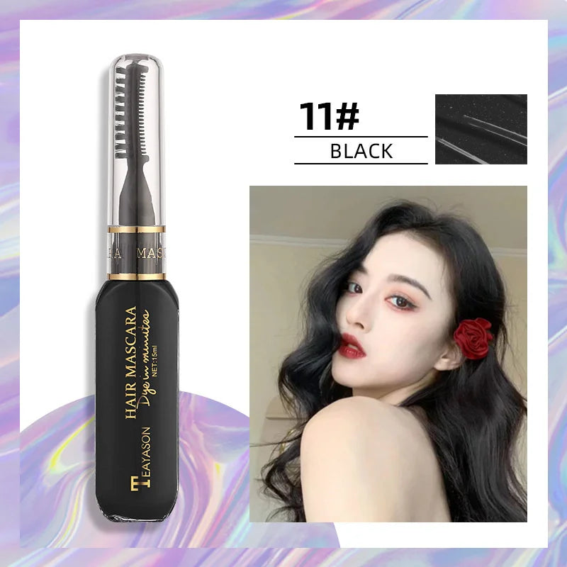 Disposable Hair Color Mascara - Washable Non-Toxic DIY Hair Wax in 13 Colors - ZOOMNSTORE