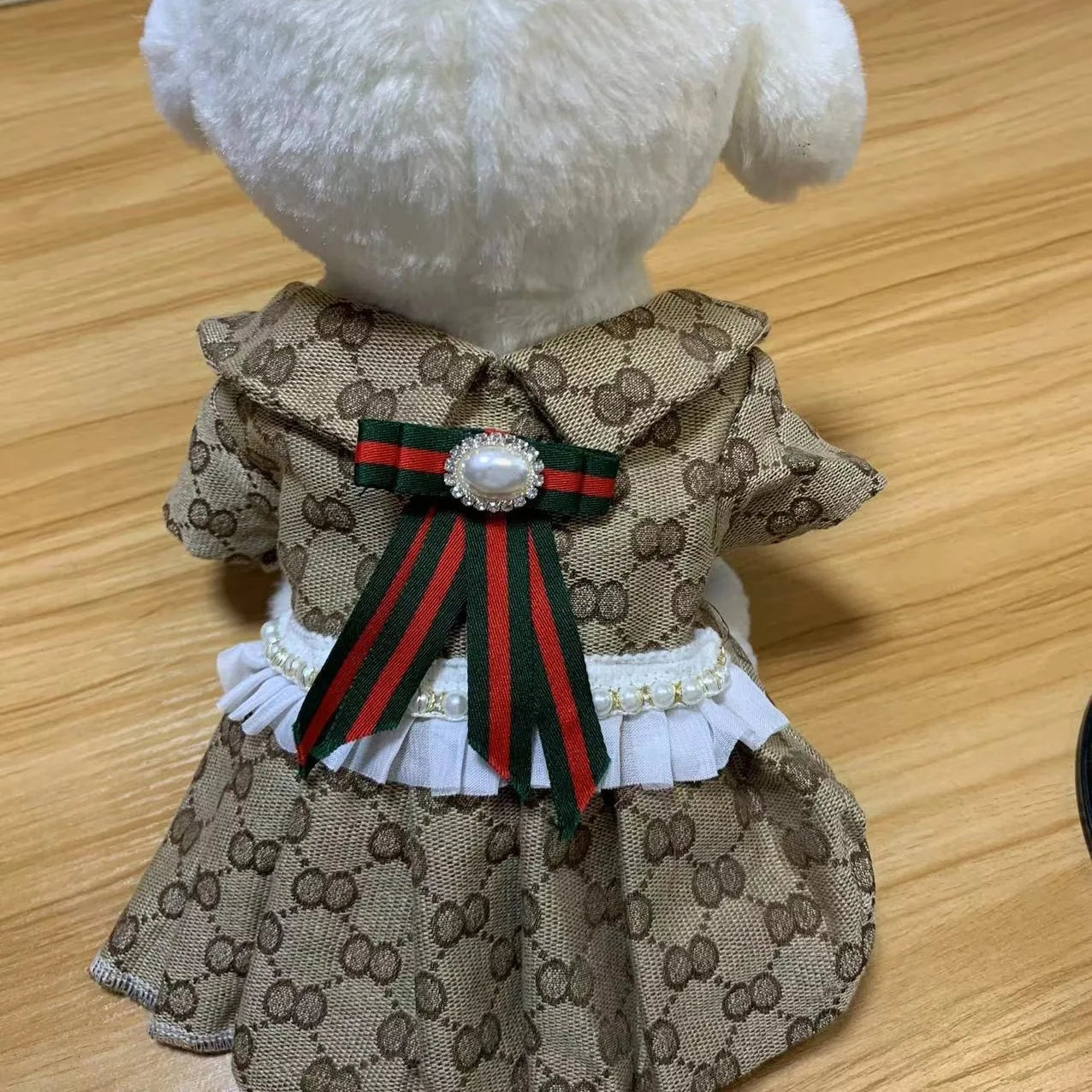 Dog Dress Plaid - Cotton Small & Medium Dog Clothes Spring Autumn Pet Fashion - ZOOMNSTORE