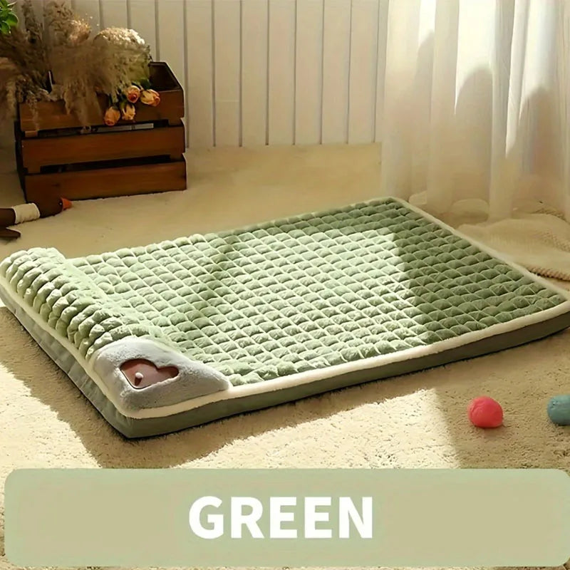 Dog Sleeping Mat - Removable Washable Winter Kennel Bed - ZOOMNSTORE
