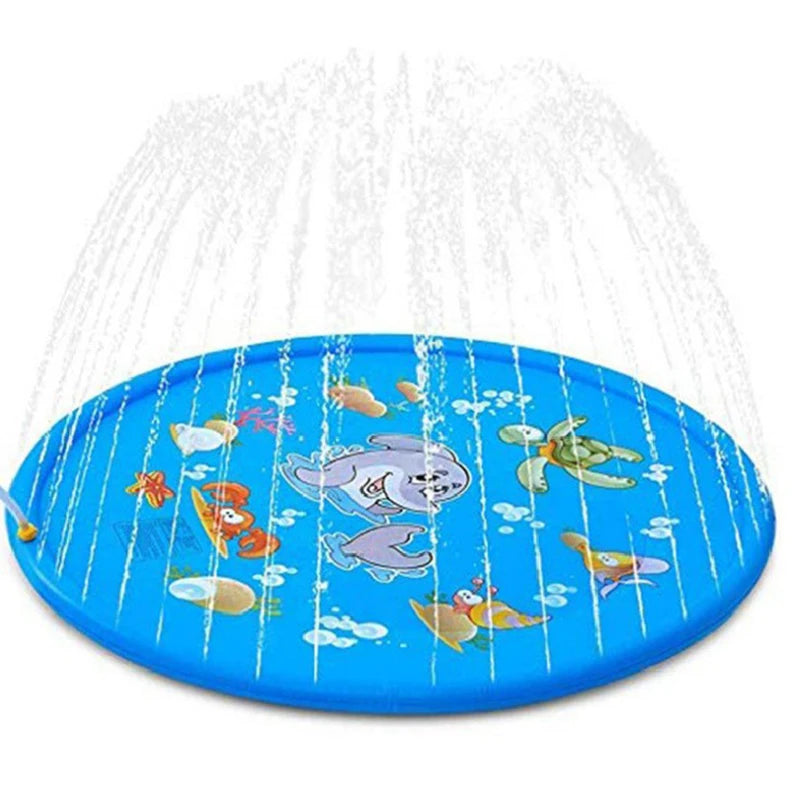 Inflatable Dog Splash Pad - 170cm Summer Water Mat for Pets and Kids - ZOOMNSTORE