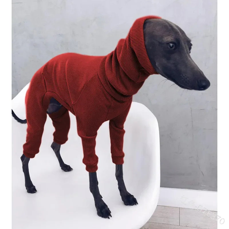 Dog Winter Overalls - Lightweight Turtleneck Dog Onesie for Medium Large Dogs - ZOOMNSTORE