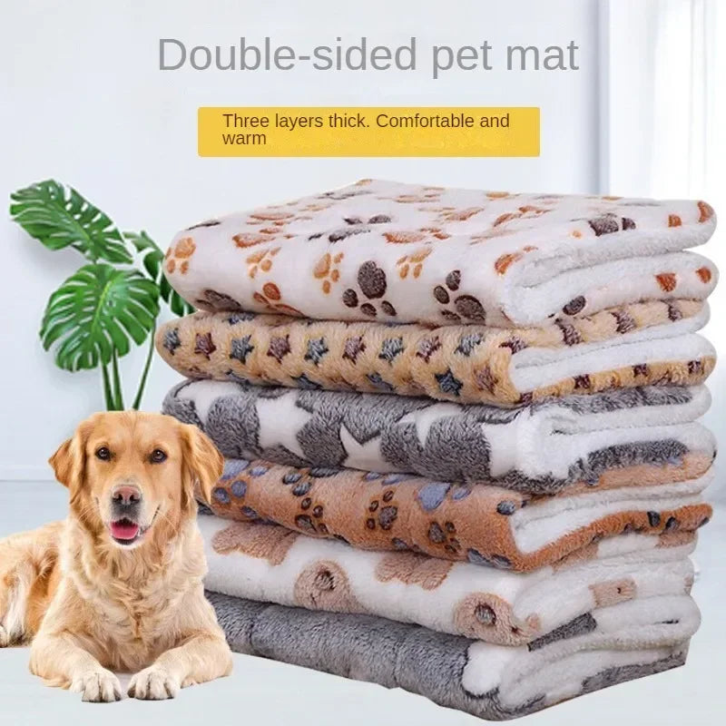 Double-Sided Pet Mat - Plush Cat Small Dog Bed Cushion - ZOOMNSTORE