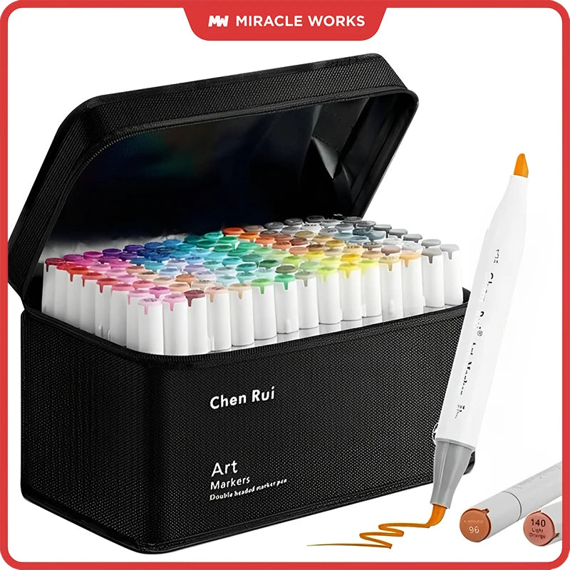 Dual Tip Alcohol Markers Set - Professional Art Markers for Drawing and Coloring - ZOOMNSTORE