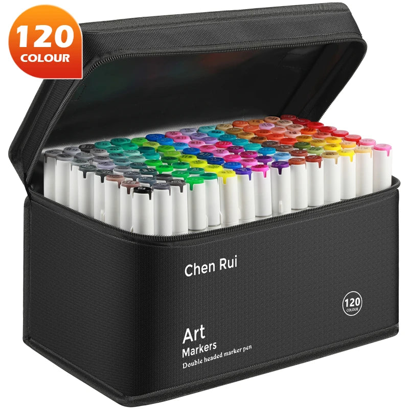 Dual Tip Alcohol Markers Set - Professional Art Markers for Drawing and Coloring - ZOOMNSTORE