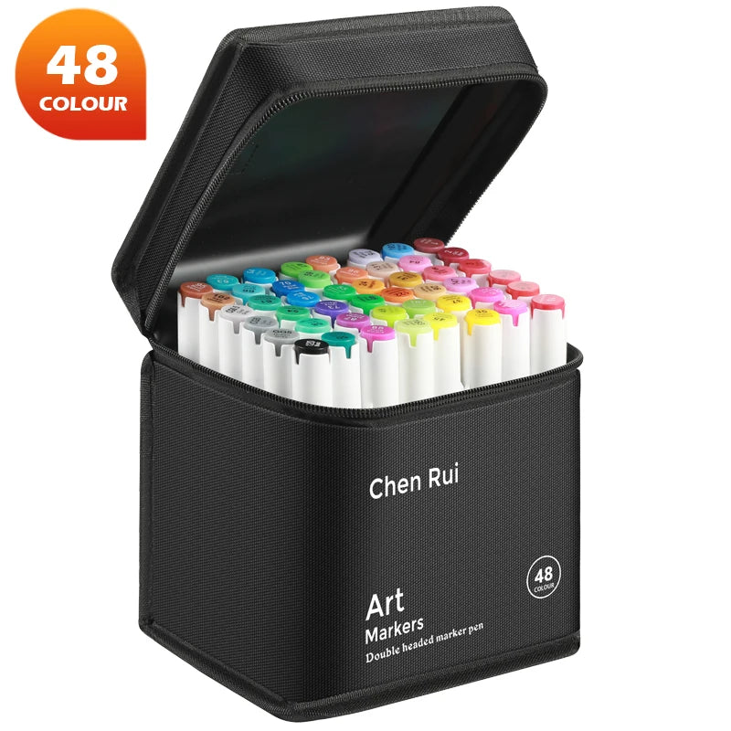 Dual Tip Alcohol Markers Set - Professional Art Markers for Drawing and Coloring - ZOOMNSTORE