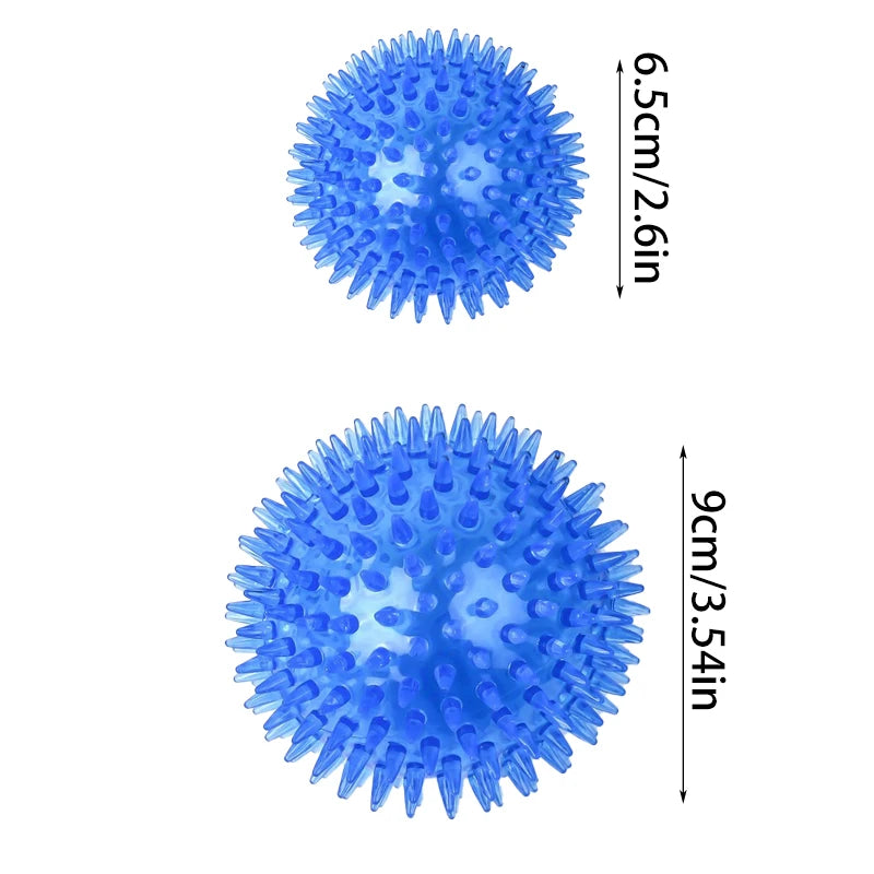Durable Squeaky Dog Toys - 3 Pack BPA Free Balls for Teeth Cleaning and Training - ZOOMNSTORE