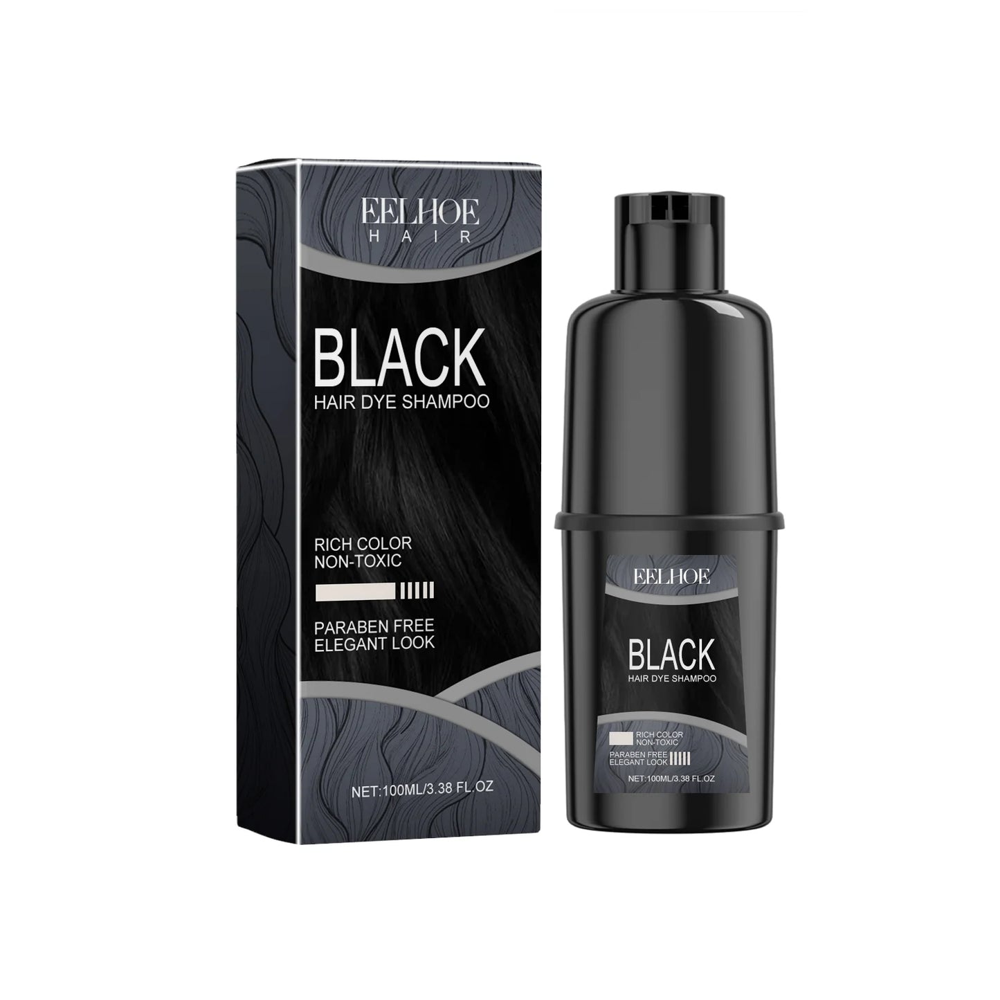 Eelhoe Hair Dye Shampoo 100ml - Nourishing Repair for Damaged Hair Long Lasting Color - ZOOMNSTORE