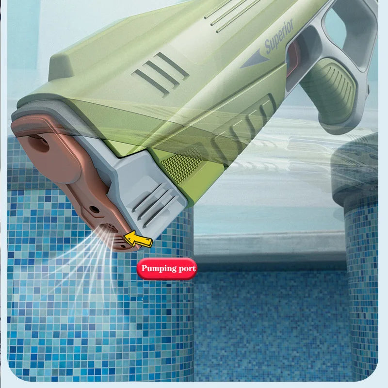 Electric Water Gun - 43cm Portable Summer Toy for Kids - ZOOMNSTORE
