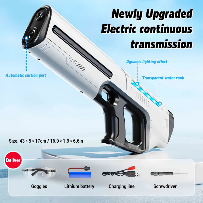 Electric Water Gun - Large Capacity Automatic Summer Toy for Kids - ZOOMNSTORE