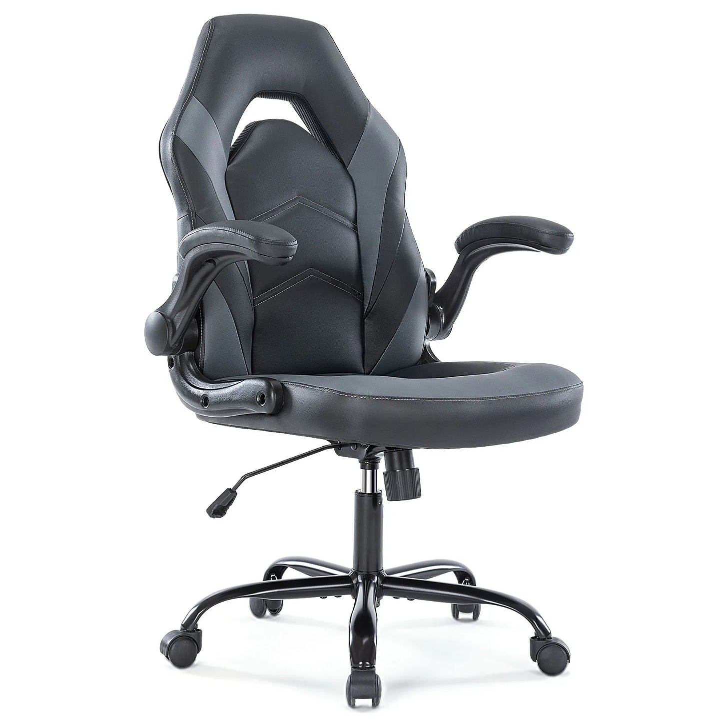 Ergonomic Gaming Desk Chair - Adjustable PU Leather with Flip-up Armrests - ZOOMNSTORE