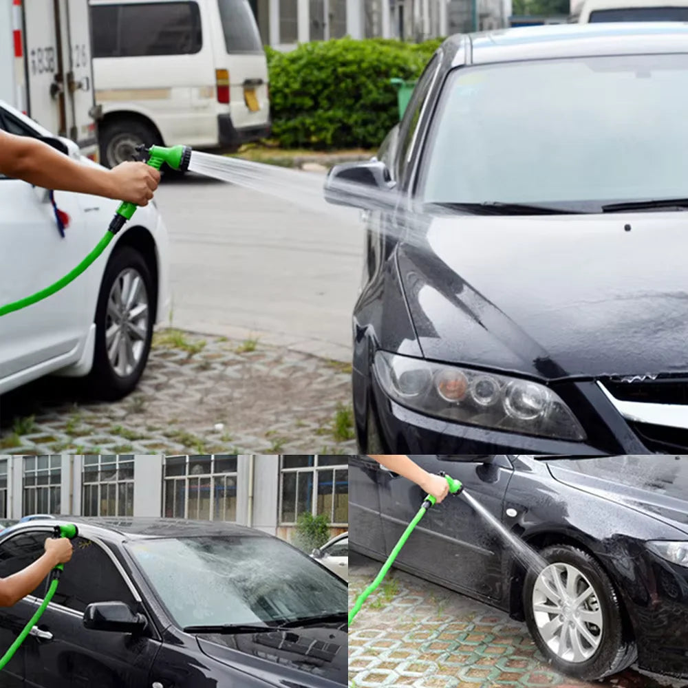 Expandable Garden Hose with 7 Patterns - Flexible Water Gun Sprayer for Car Wash - ZOOMNSTORE