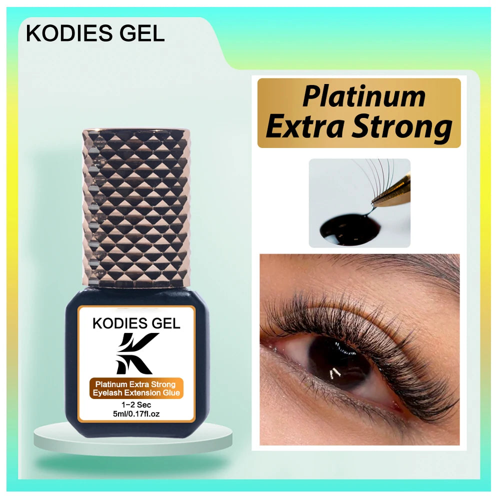 KODIES Extra Strong Eyelash Glue - 5g Waterproof Adhesive Quick Dry 05s - ZOOMNSTORE