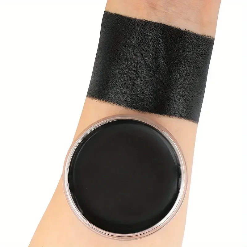 Black White Red Face Body Paint Adult Oil Body Paint Set FX Clown Vampire Skeleton Role Play Halloween Makeup with 6 Brushes - ZOOMNSTORE