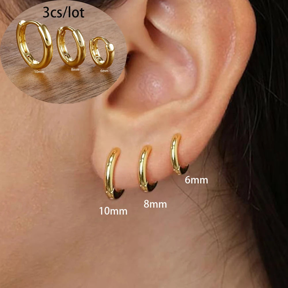 Fashion Stainless Steel Star Drop Earrings Set - 18K Gold Plated Dangle Jewelry for Women - ZOOMNSTORE