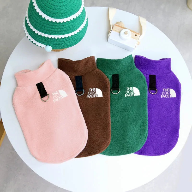 Fleece Dog Sweater - Warm Autumn Winter Coat for Small Breeds - ZOOMNSTORE