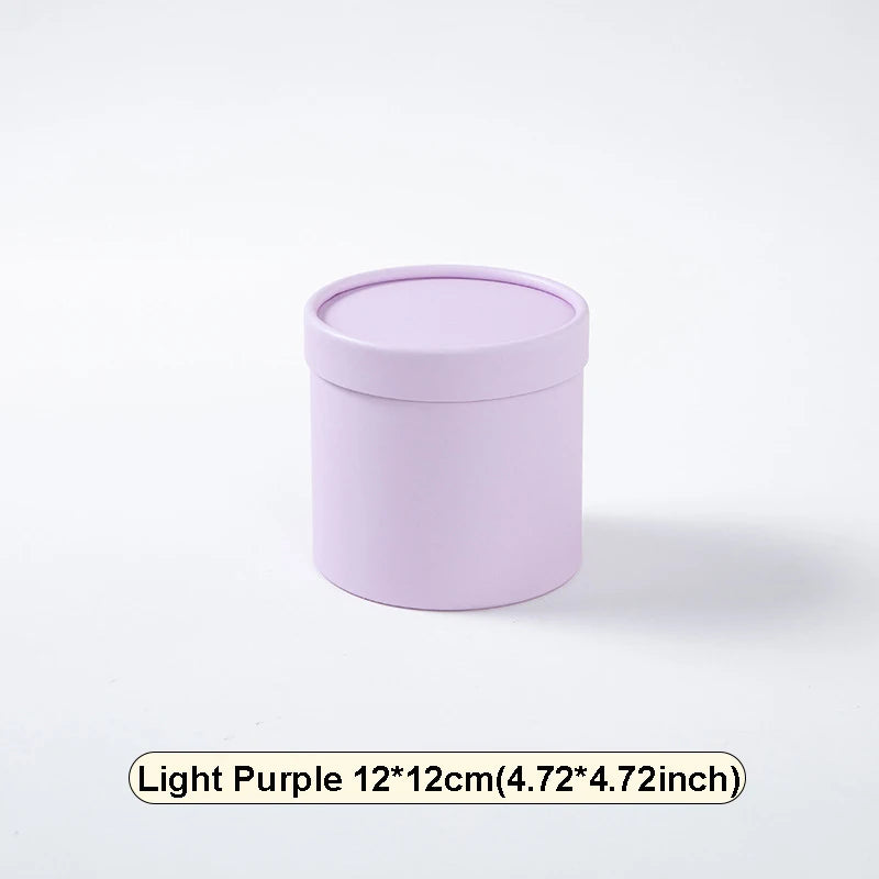 Custom Flower Bouquet Boxes with Cup Holder - Round Empty Packing Boxes for Floral Arrangements - ZOOMNSTORE