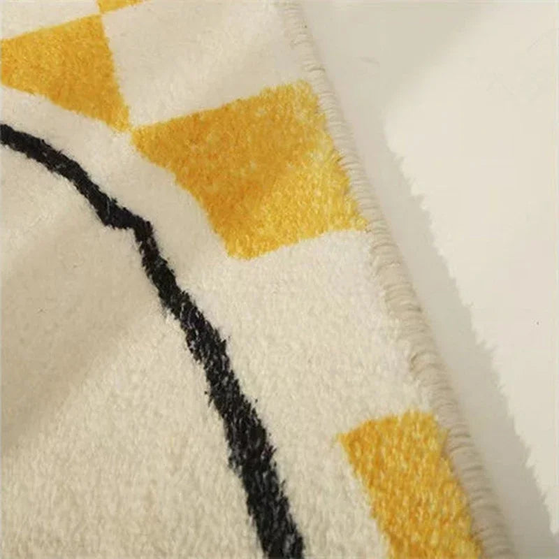 Fluffy Non-Slip Floor Mat - Nordic Cartoon Rug for Kids Room Home Decor - ZOOMNSTORE