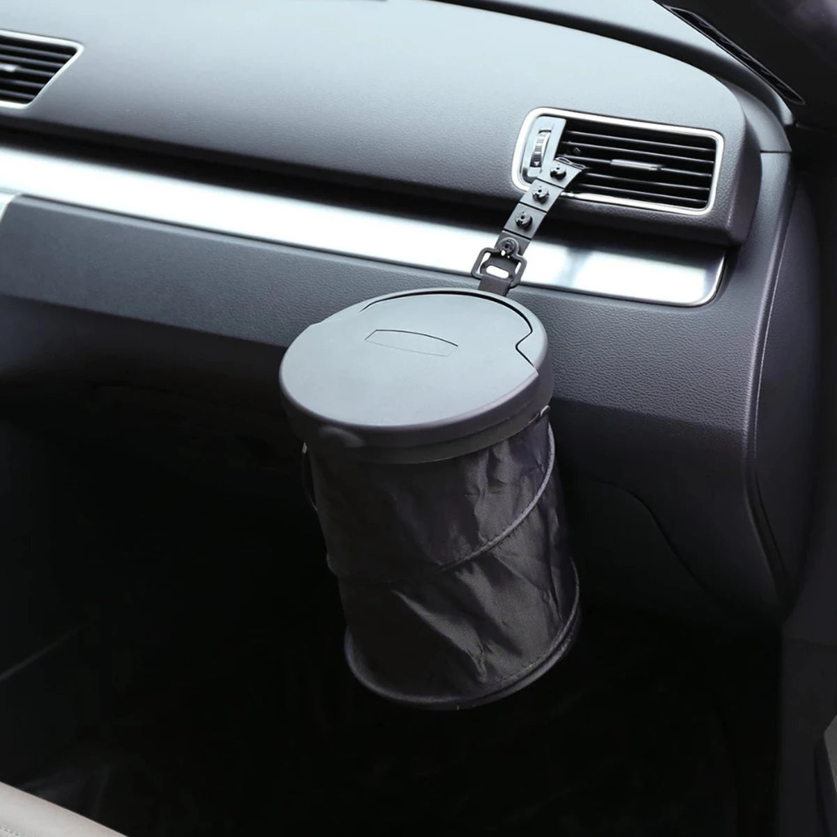 Foldable Car Trash Can – Leak-Proof Waterproof Car Garbage Bin with Lid - ZOOMNSTORE