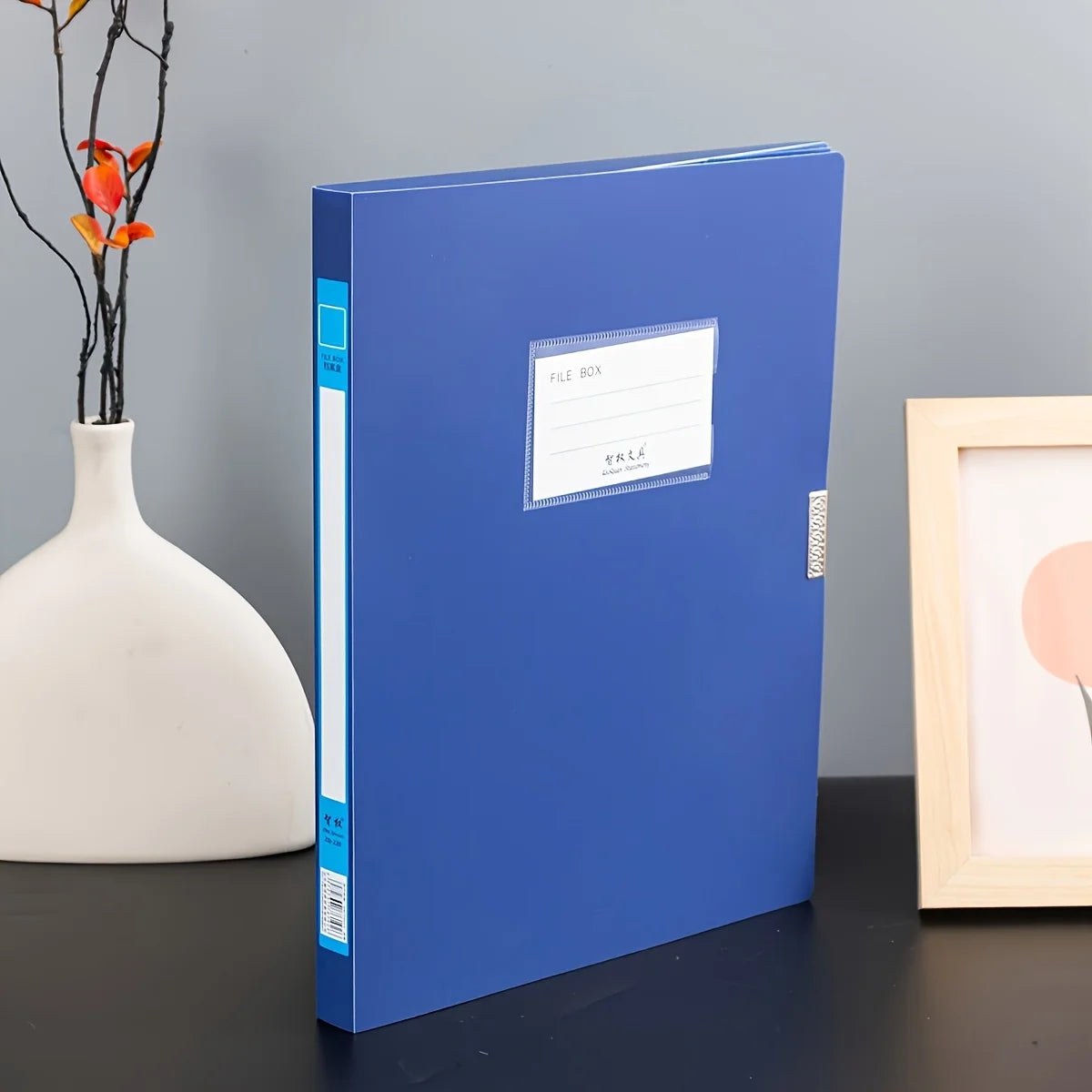 Foldable File Folder – Large Capacity A4 Document Organizer with Durable PP Storage Box - ZOOMNSTORE