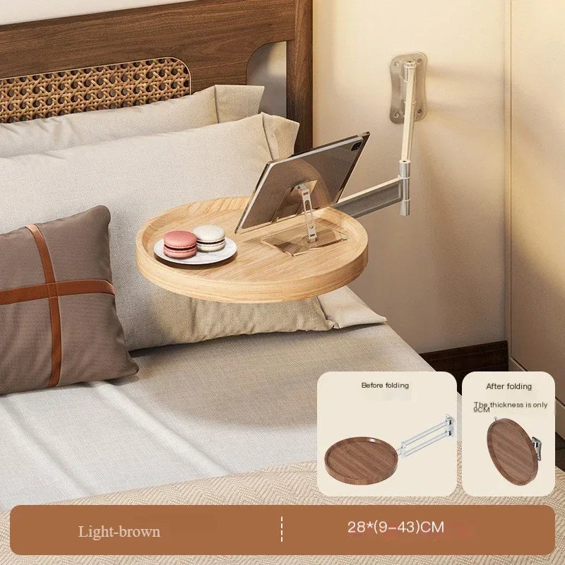 Foldable Wall-Mounted Table - Multi-Purpose Floating Shelves for Bedroom Living Room Storage - ZOOMNSTORE