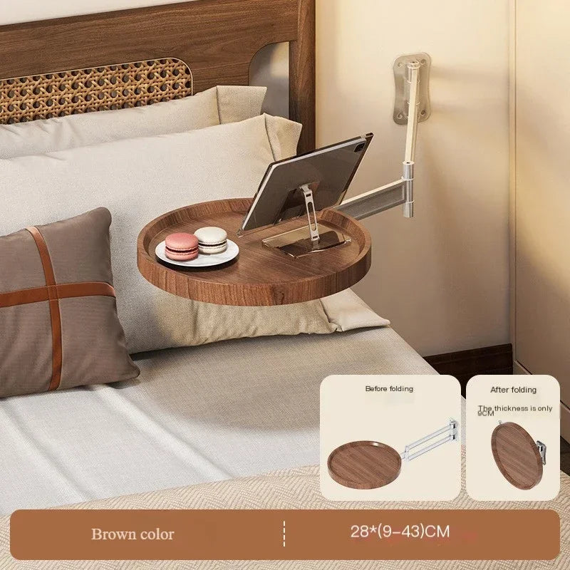 Foldable Wall-Mounted Table - Multi-Purpose Floating Shelves for Bedroom Living Room Storage - ZOOMNSTORE