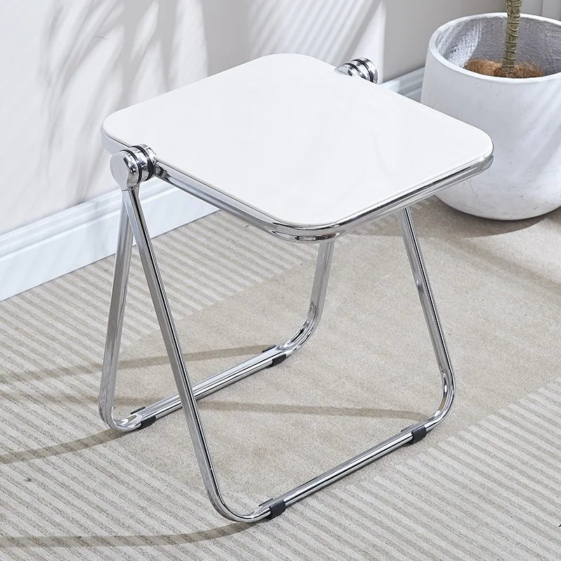 Folding Transparent Coffee Table - Stylish Side Table for Living Room Balcony - ZOOMNSTORE