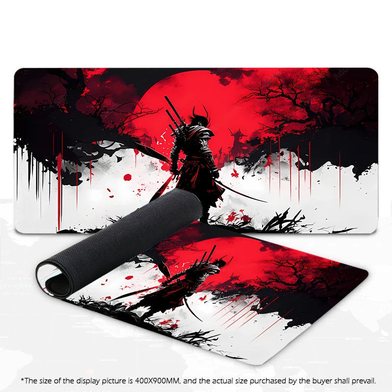 Samurai Warrior Mouse Pad - Gaming Desk Accessory for PC and Laptop - ZOOMNSTORE