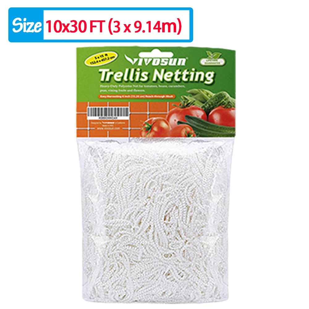 Heavy-Duty Garden Climbing Net - Trellis Netting for Plants and Vines - ZOOMNSTORE