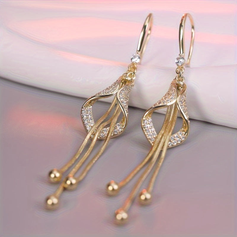 Geometric Tassel Earrings - Fashionable Boutique Jewelry - ZOOMNSTORE