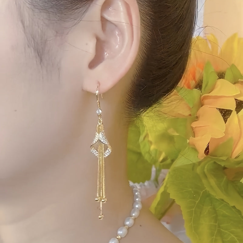 Geometric Tassel Earrings - Fashionable Boutique Jewelry - ZOOMNSTORE