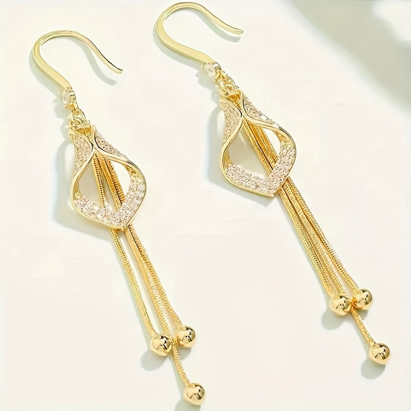 Geometric Tassel Earrings - Fashionable Boutique Jewelry - ZOOMNSTORE
